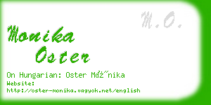 monika oster business card